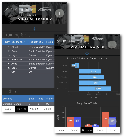 Engineered Fitness mobile training application